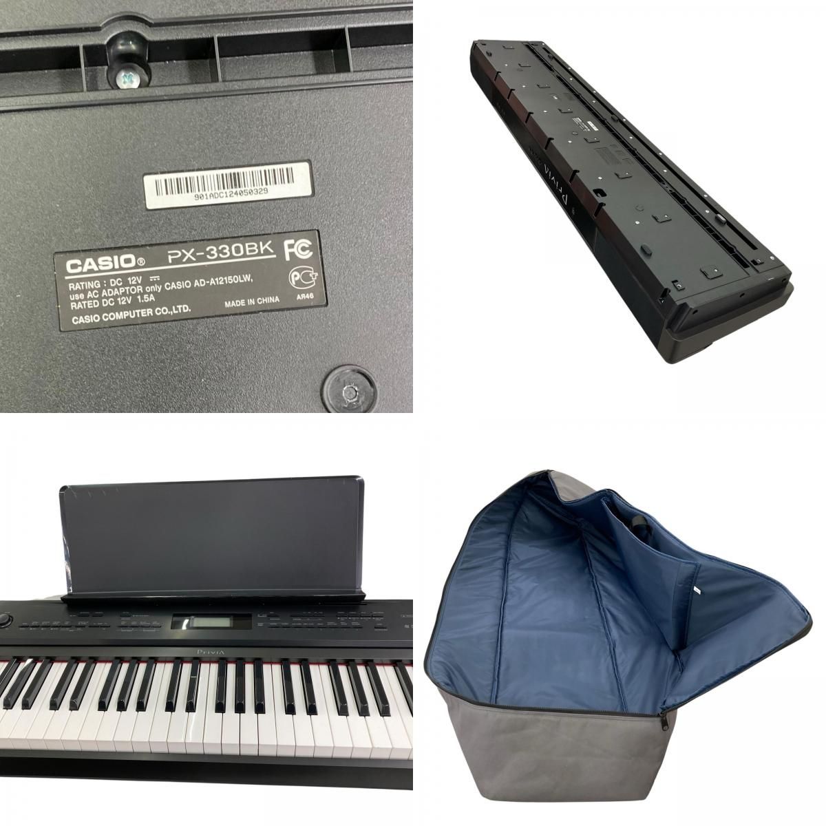 128200 訳アリ品 CASIO カシオ 電子ピアノ Privia 譜面台・ケースつき 