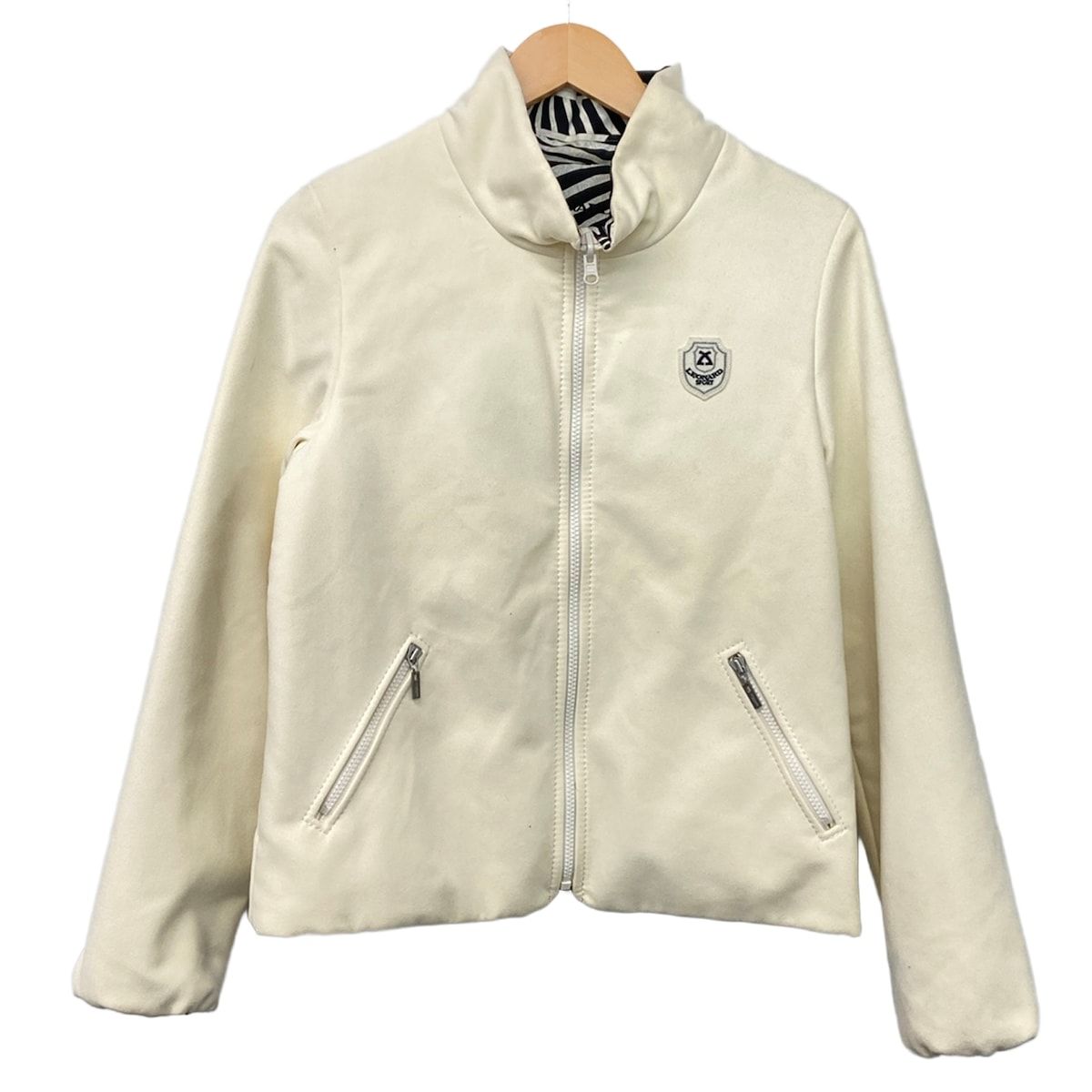 LEONARD SPORT レオナールスポーツ透け感　花柄　ブルゾン　ジャケット 中古・古着通販】LEONARD SPORT (レオナール スポーツ) 半袖ジャケット