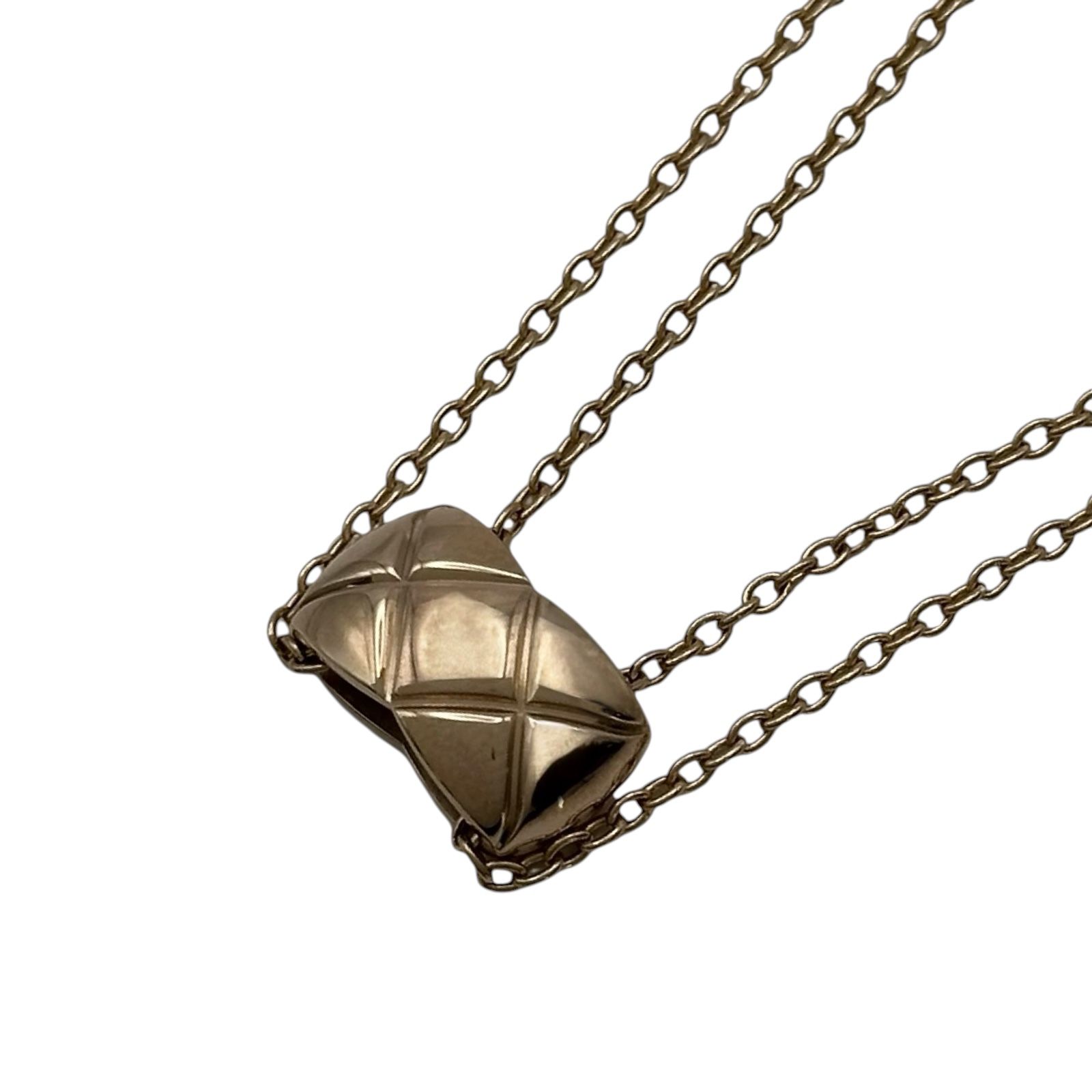 シャネル CHANEL ココクラッシュネックレス ピンクゴールド Au750 