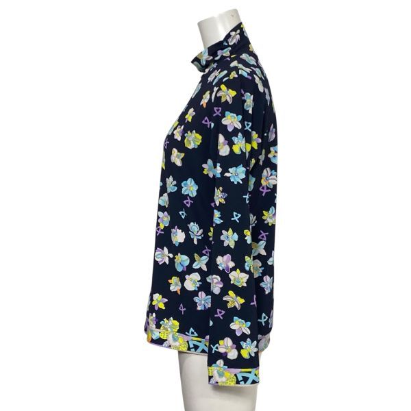 ◇ レオナールスポーツ LEONARD フラワープリント カットソー 長袖 花