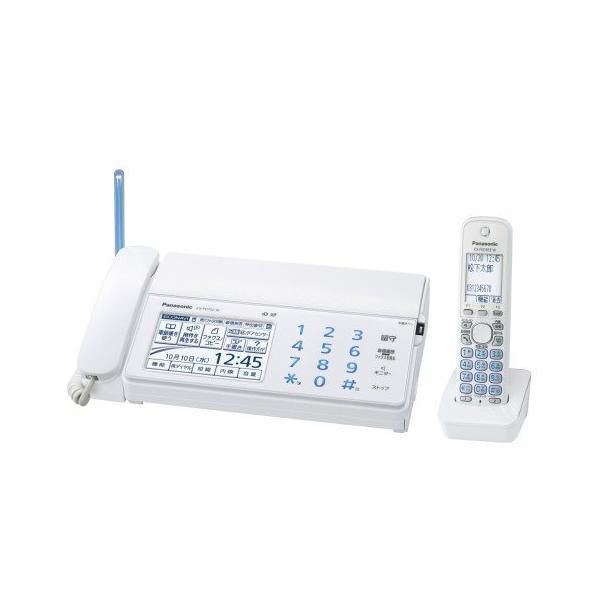 【中古】パナソニック おたっくす デジタルコードレスFAX 子機1台付き ホワイト KX-PD702DL-W