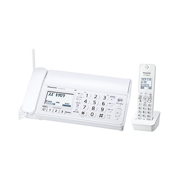 【中古】パナソニック おたっくす デジタルコードレスFAX 子機1台付き 迷惑電話対策機能搭載 ホワイト KX-PD205DL-W