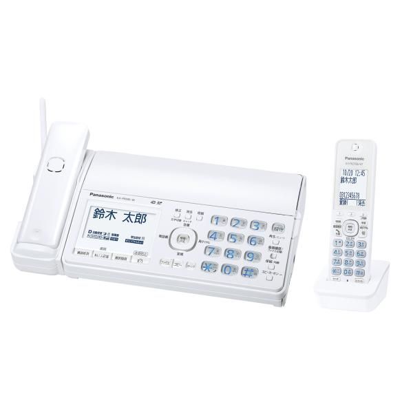 【中古】パナソニック おたっくす デジタルコードレスFAX 子機1台付き 1.9GHz DECT準拠方式 ホワイト KX-PD505DL-W 21,606円