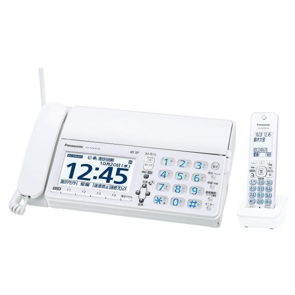 【中古】パナソニック デジタルコードレスFAX 子機1台付き 迷惑ブロックサービス対応 ホワイト KX-PZ620DL-W