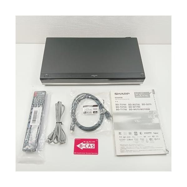 中古】シャープ 2TB 2チューナー ブルーレイレコーダー AQUOS BD-W2700