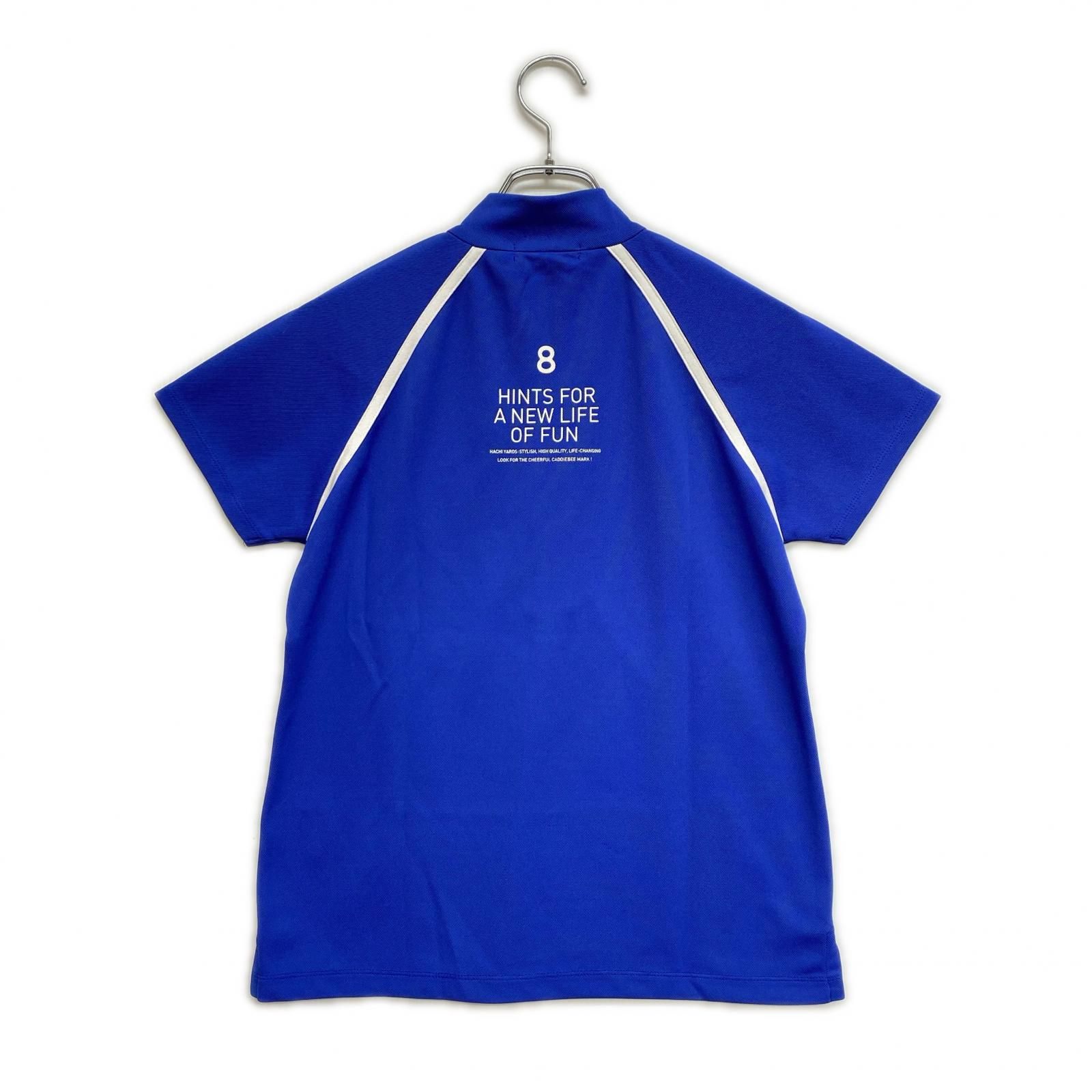 中古 レディース ハチヤーズ 8YARDS 半袖シャツ M 青 ブルー ハーフ