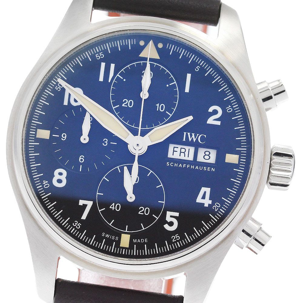 IWC IWC SCHAFFHAUSEN IW387903 パイロットウォッチ スピットファイア クロノグラフ デイデイト 自動巻き メンズ 良品 保証書付き_888231 IWC IWC SCHAFFHAUSEN IW387903 パイロットウォッチ スピットファイア
