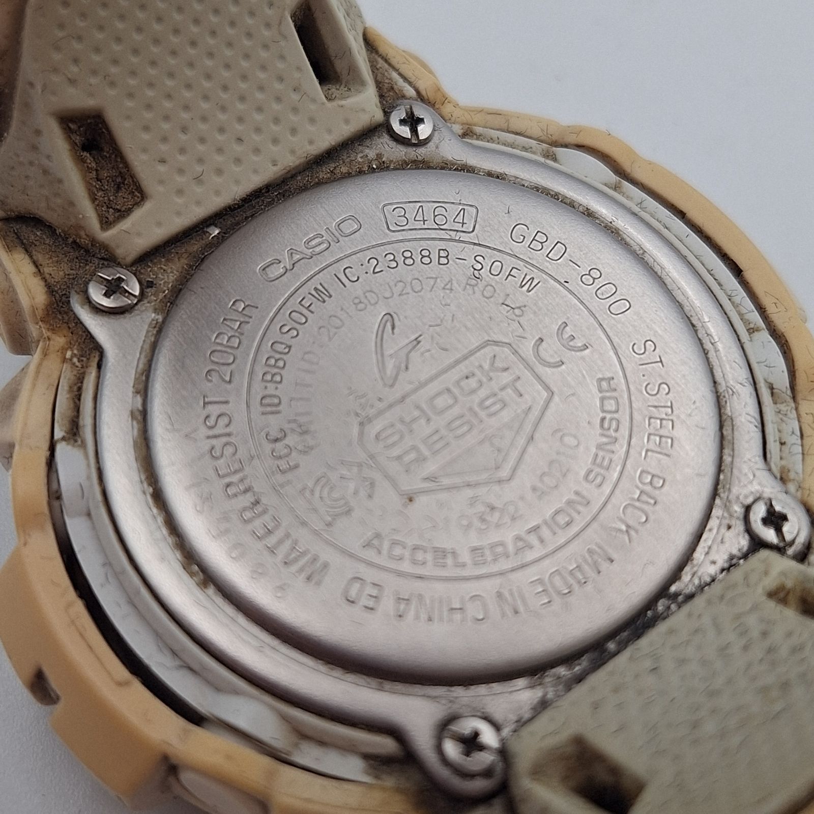 CASIO G-SHOCK GBD-800 3464 カシオ Gショック ホワイト ジャンク 
