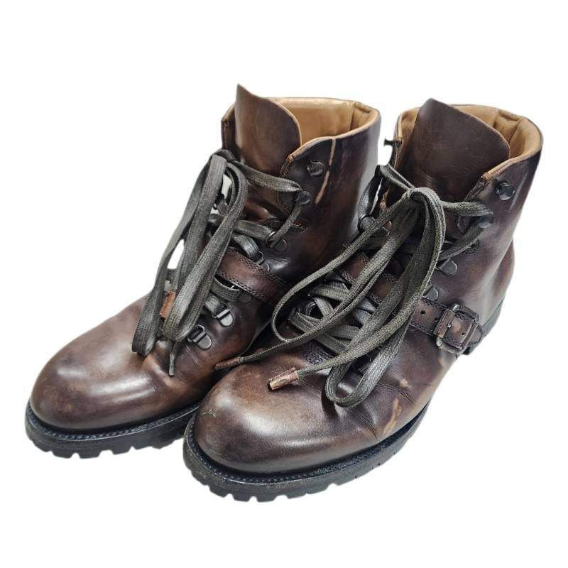 Berluti ベルルッティ ブルニコ レザー ブーツ ブラウン レザー 8 1/2