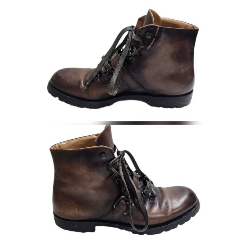 Berluti ベルルッティ ブルニコ レザー ブーツ ブラウン レザー 8 1/2