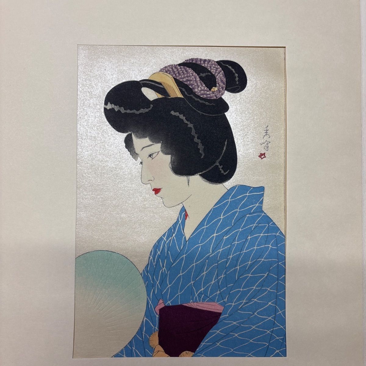 中古】 川瀬巴水遺作 日本新八景 付山川秀峰美人版画 巴水7枚・秀峰2枚