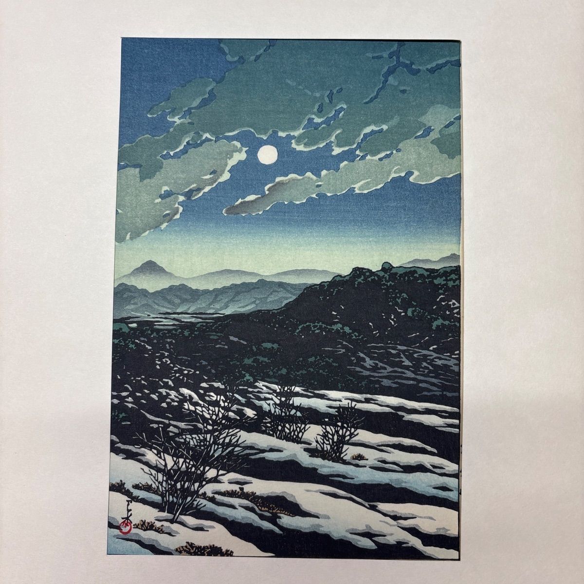 中古】 川瀬巴水遺作 日本新八景 付山川秀峰美人版画 巴水7枚・秀峰2枚