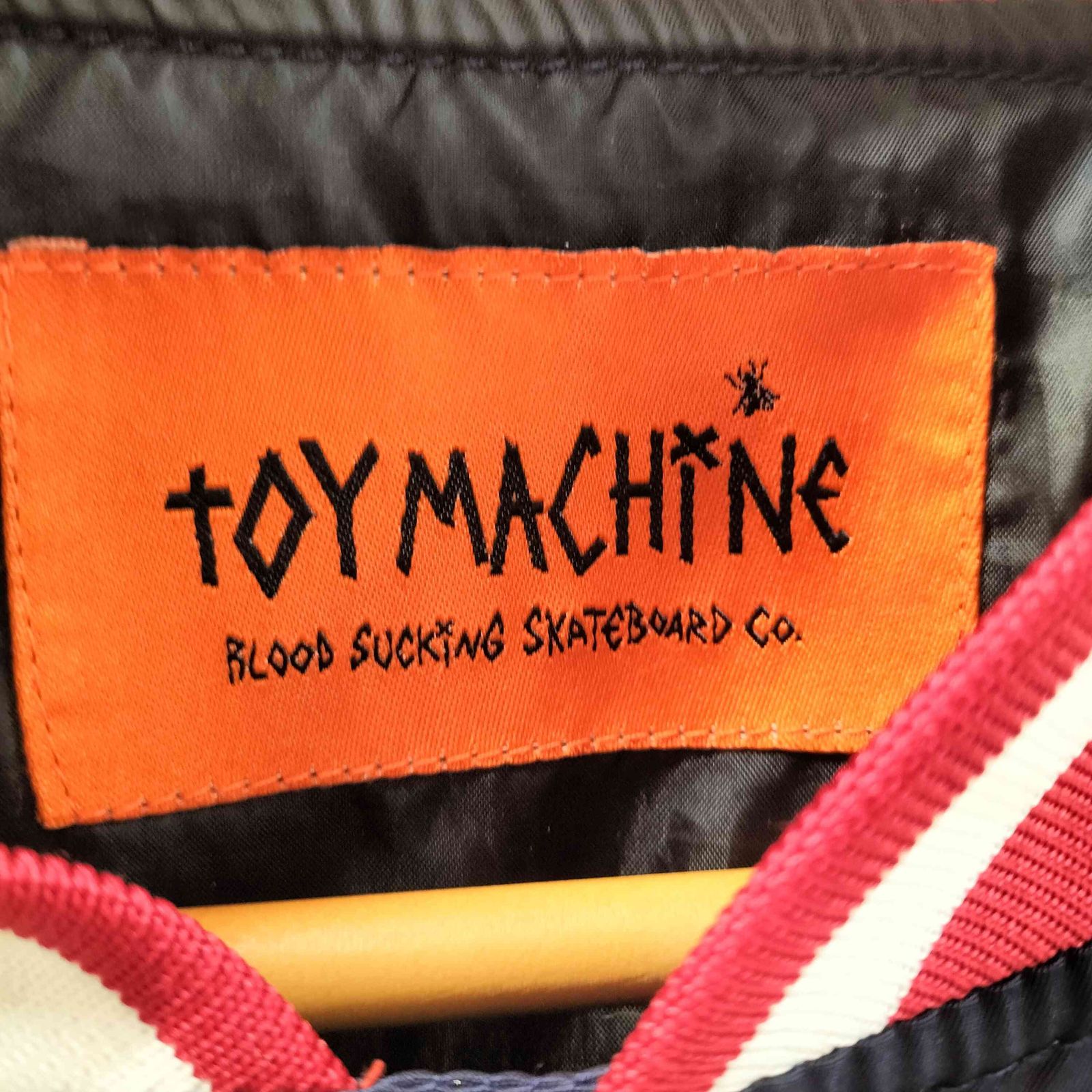 良品　トイマシーン　TM＆EYE　刺繍　スタジャン　ジャケット　ナイロン　Ｍ トイマシーン TOY MACHINE TM & EYE STADIUM JACKET 両面刺繍 ナイロン
