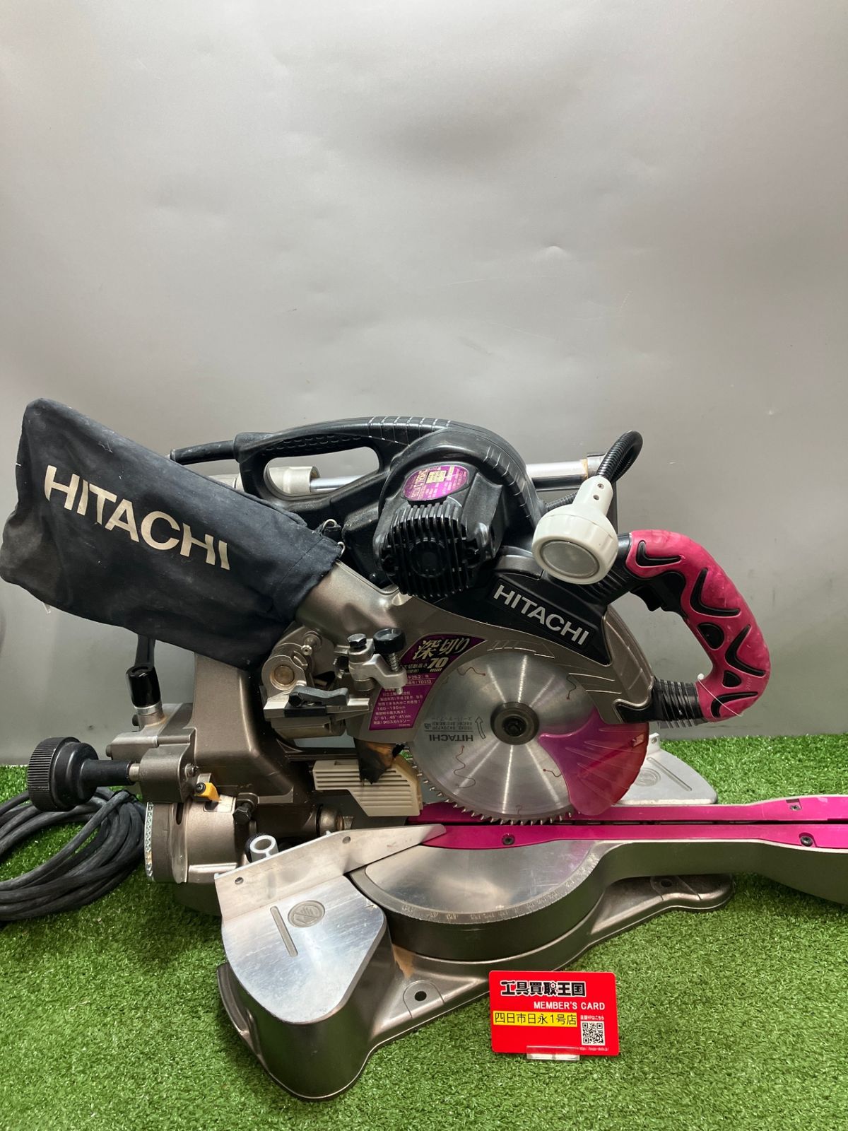 中古品】【0936】HiKOKI(日立工機) 190㎜卓上スライド丸のこ ピンク 