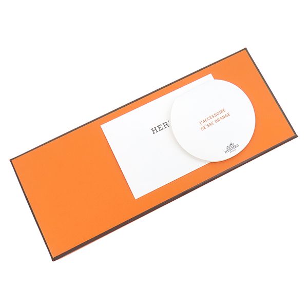 エルメス HERMES バッグチャーム サックオランジュ アニョーミロ