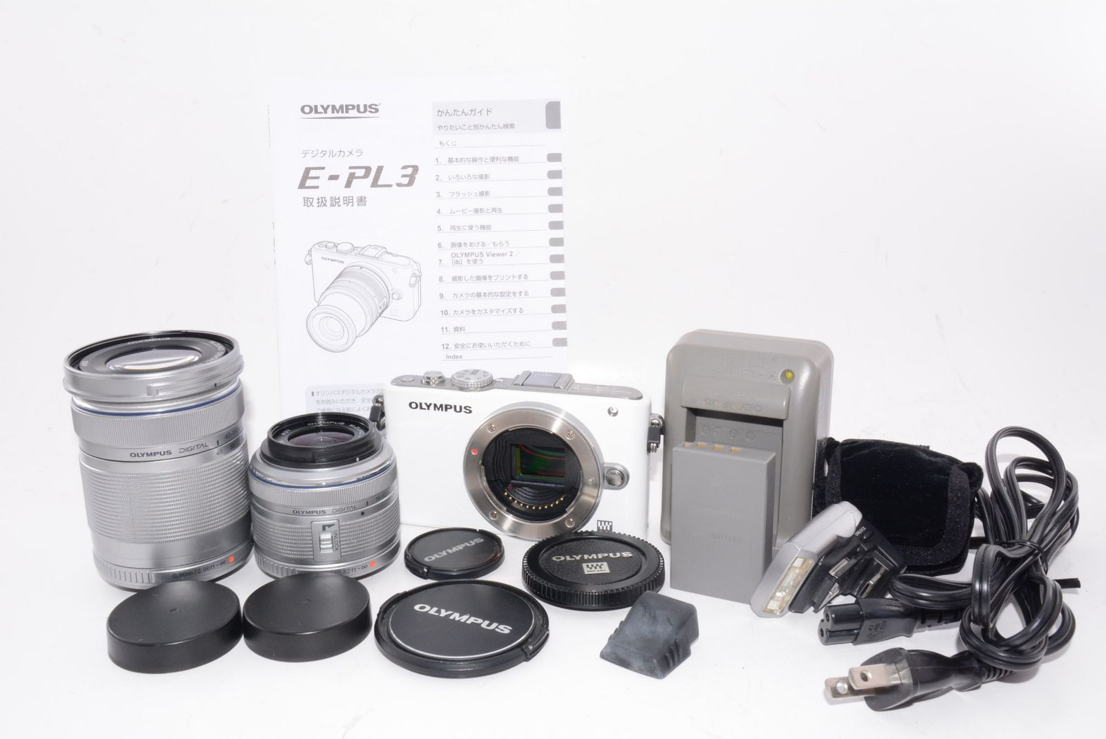 OLYMPUS PEN Lite E-PL3 ダブルズームキット ホワイト Amazon | OLYMPUS ミラーレス一眼 PEN Lite E-PL3 ダブルズームキット