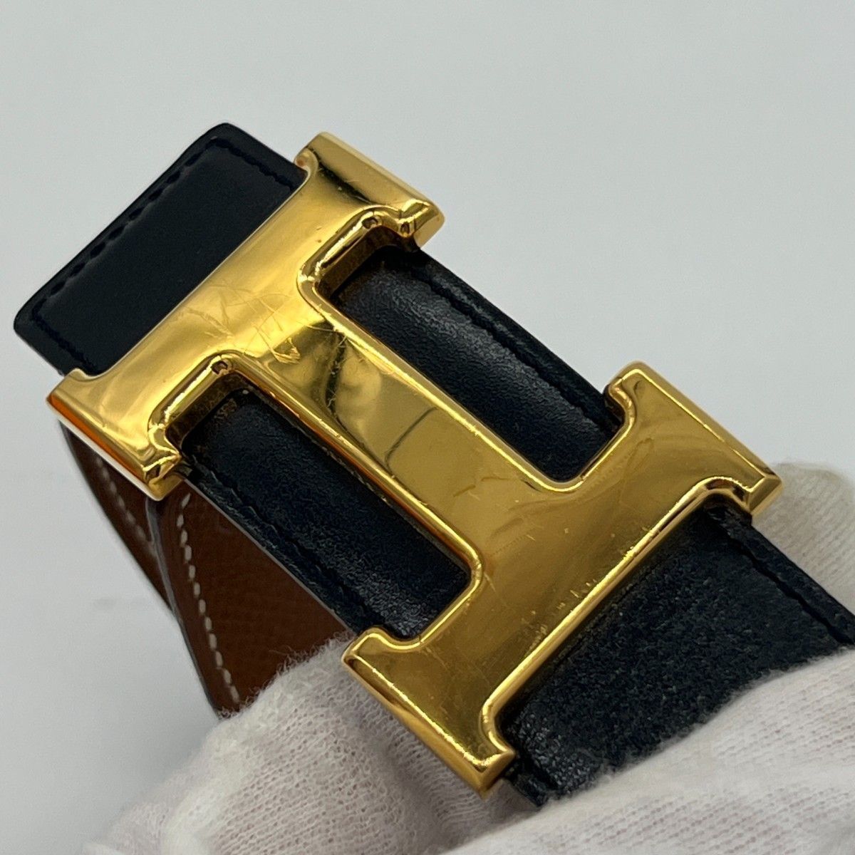 HERMES エルメス　13mm ベルトバックル HERMES（エルメス） ベルト リバーシブル バックル 13 セット