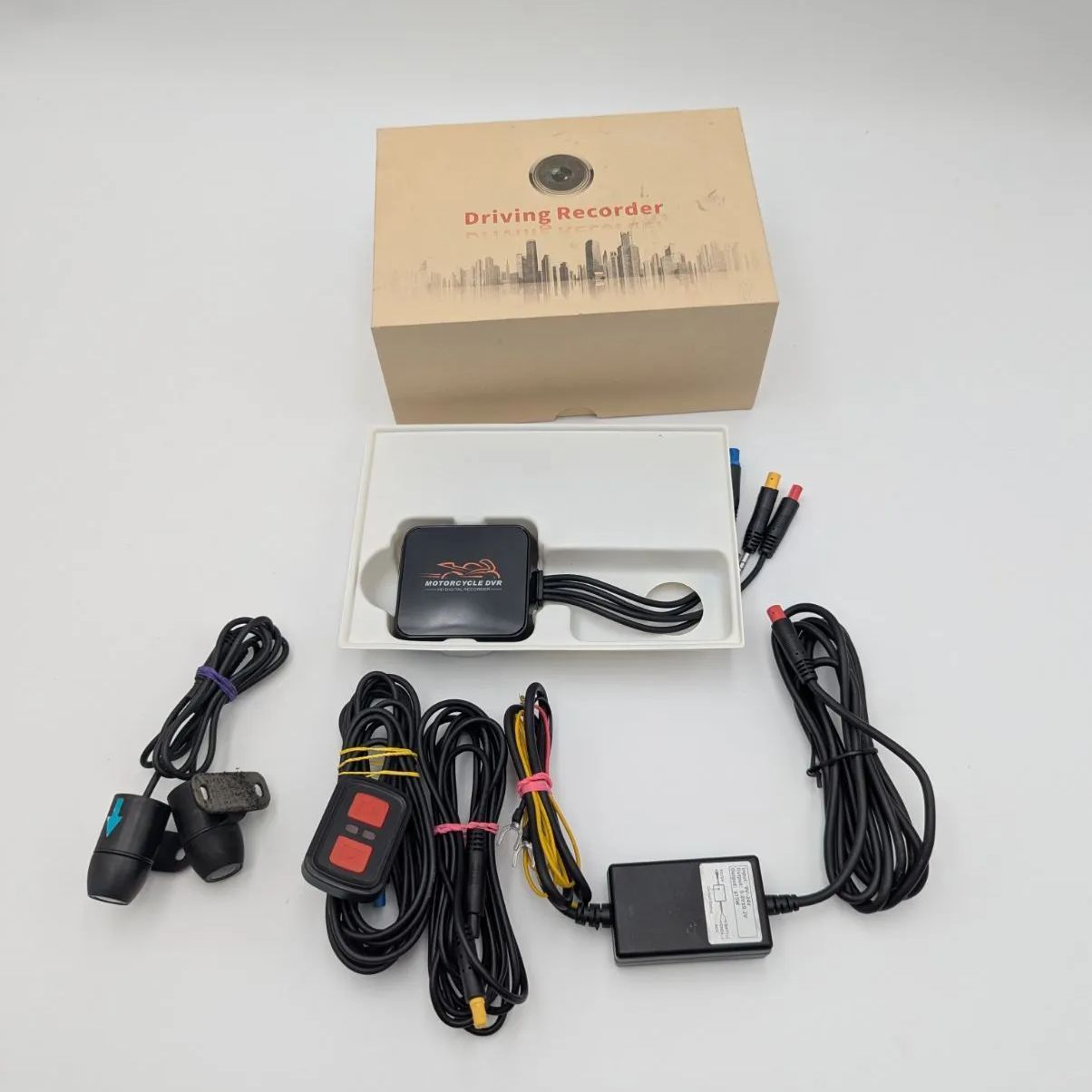 motocam バイク用 ドライブレコーダー 前後カメラ 防水 ドラレコ オートバイ 中古