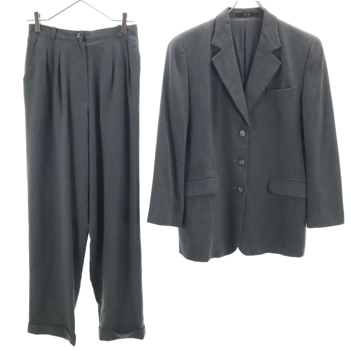 DAKS ダックス 日本製 パンツスーツ 上下 セットアップ 13/69-94