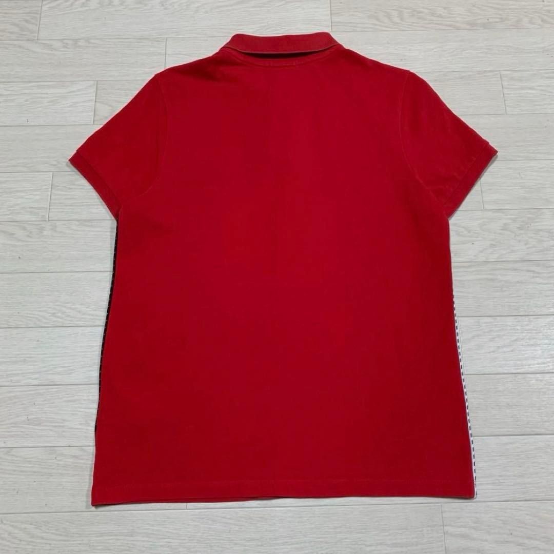 MONCLER レッド ポロシャツ Mサイズ 中古・古着通販】MONCLER (モンクレール) ポロシャツ レッド サイズ:M