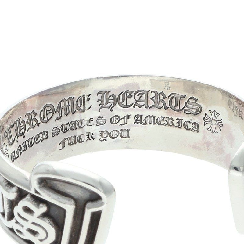 セール！CHROME HEARTS クロムハーツ スクロール ラベル バングル