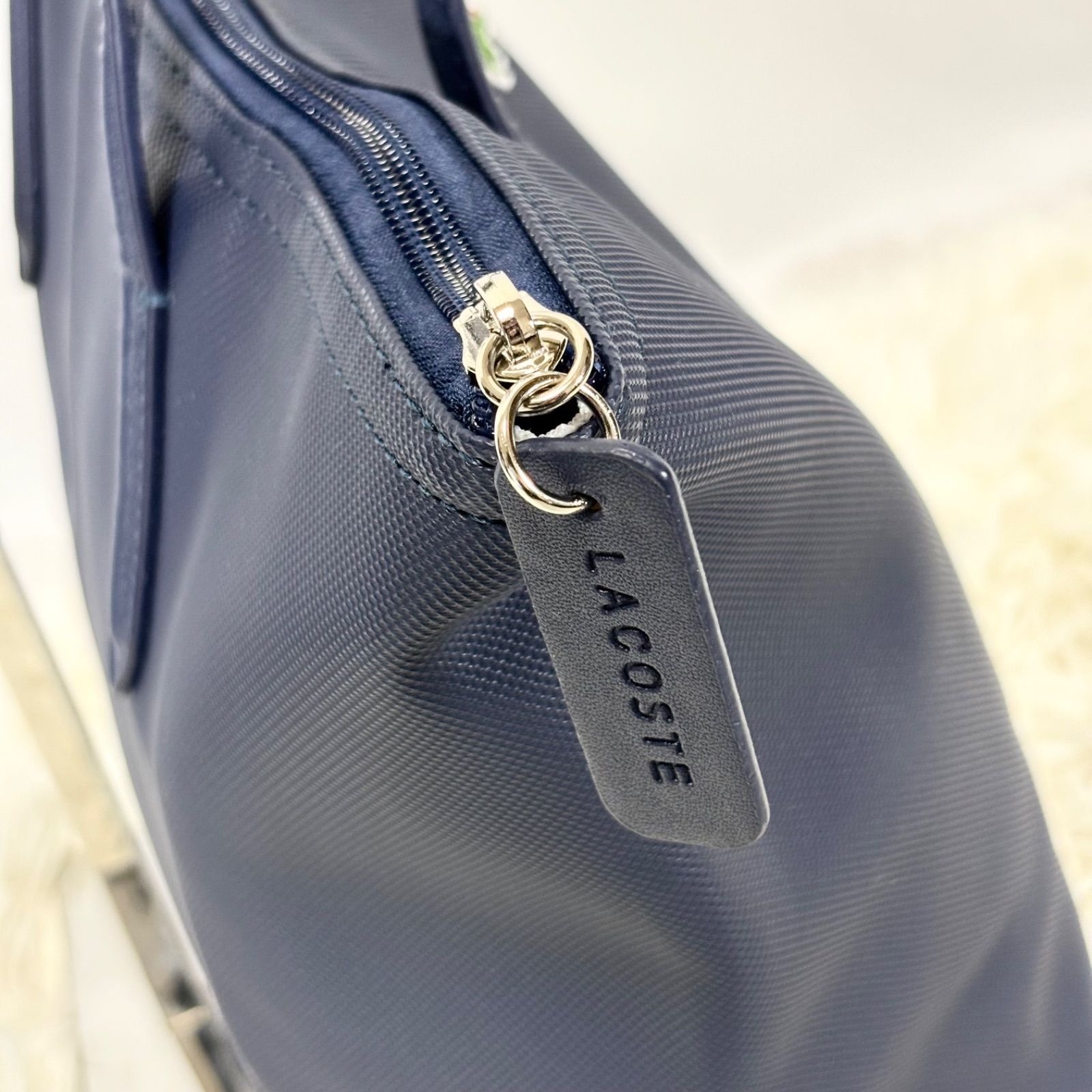未使用級】ラコステ LACOSTE トートバッグ A4サイズ対応 大容量 手持ち