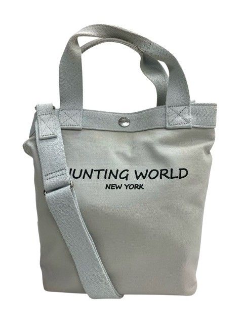 HUNTING WORLD/ハンティングワールド/キャンバス/2WAYバッグ/ボルネオ/グレー/ミニバッグ/レディース/FC3589 HUNTING WORLD/ハンティングワールド/キャンバス/2WAYバッグ/ボルネオ