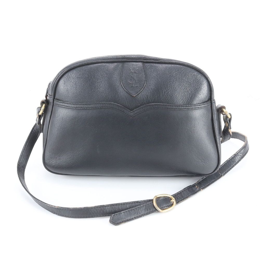 ショルダーバッグ ヴィンテージ YSL イヴ サンローラン レザー 