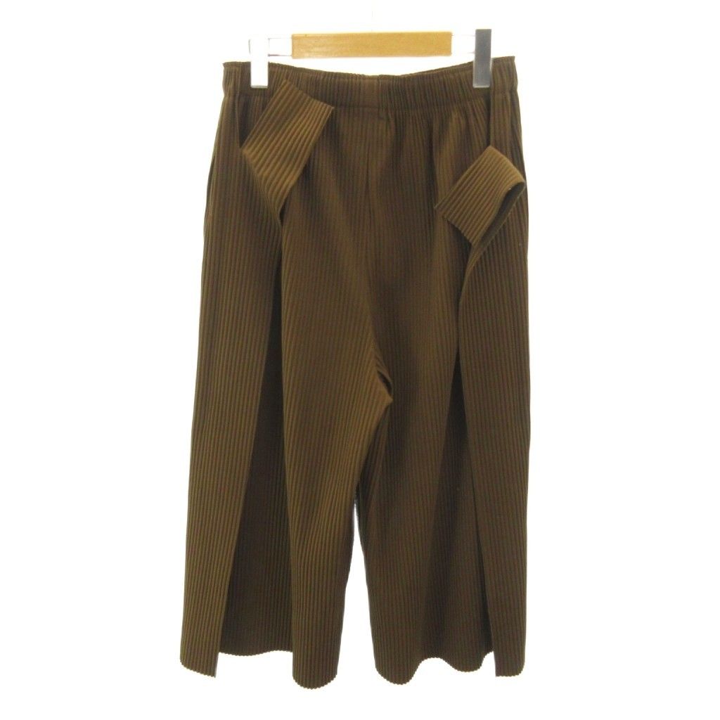 ミーイッセイミヤケ me ISSEY MIYAKE 美品 ワイドパンツ イージー ハイ