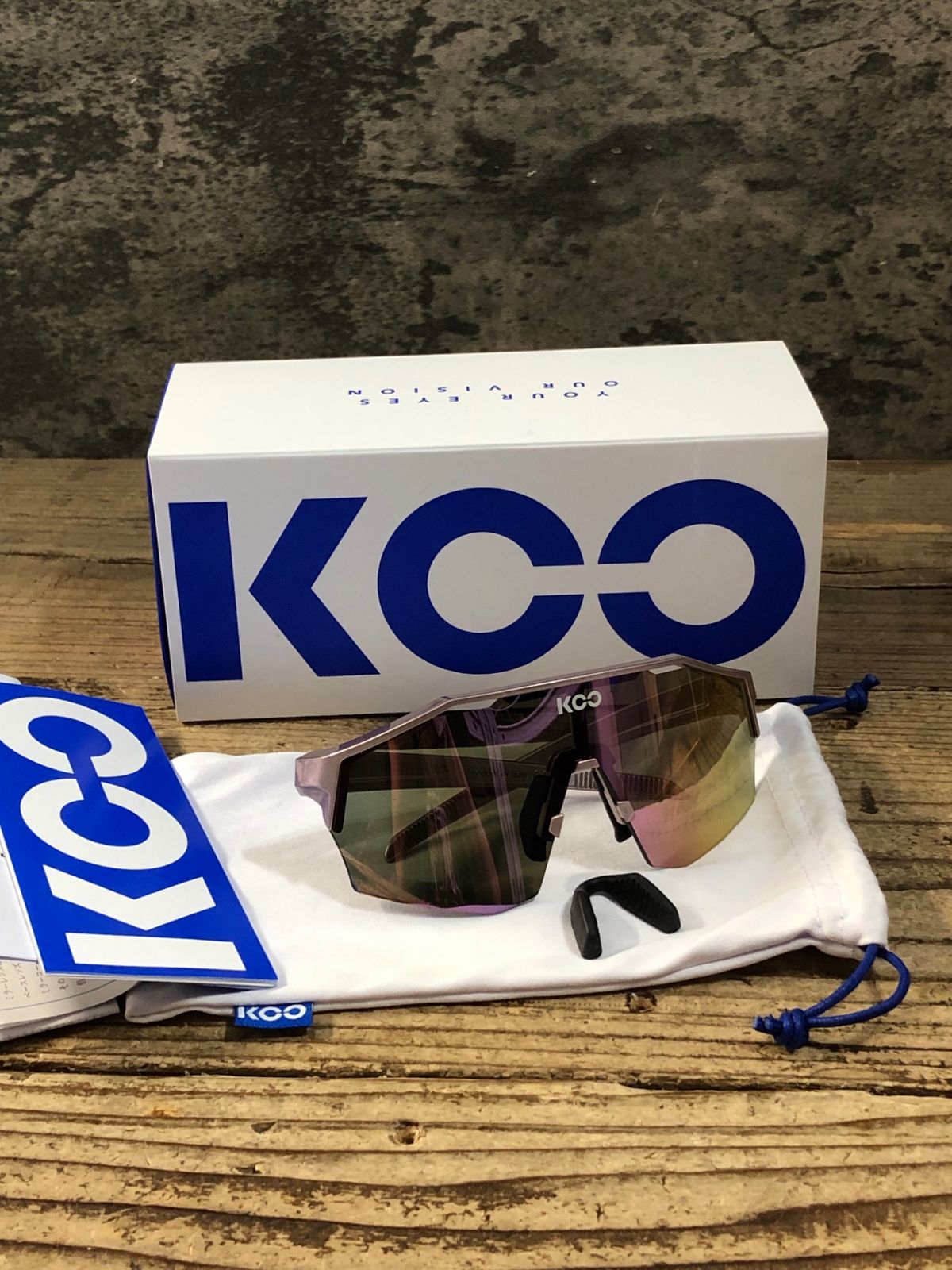 KA583 クー KOO ALIBI サングラス アイウェア メタリックピンク