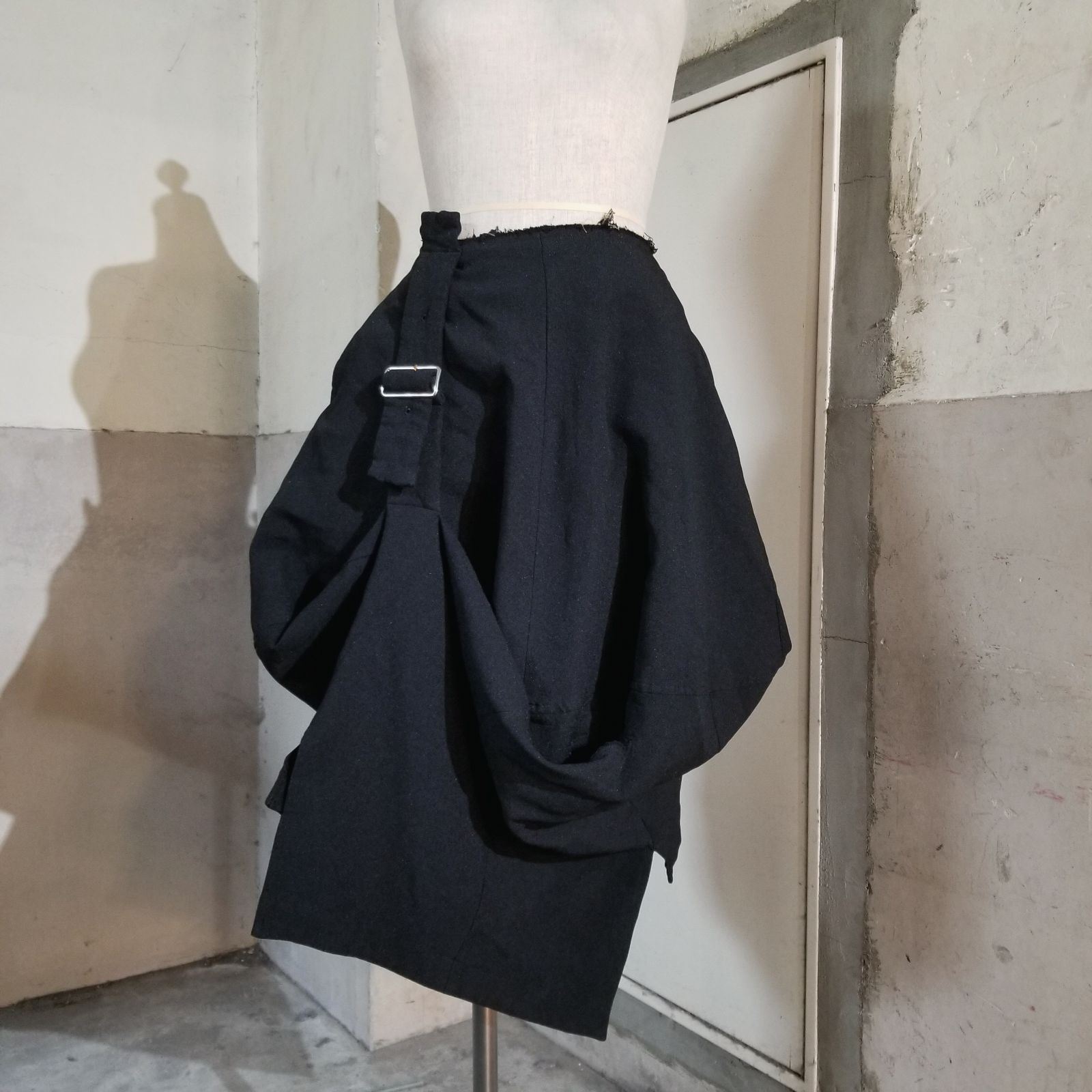 コムデギャルソンAD2016　レーススカート S コムデギャルソンCOMME des GARCONS レースウエストコットンプリーツ