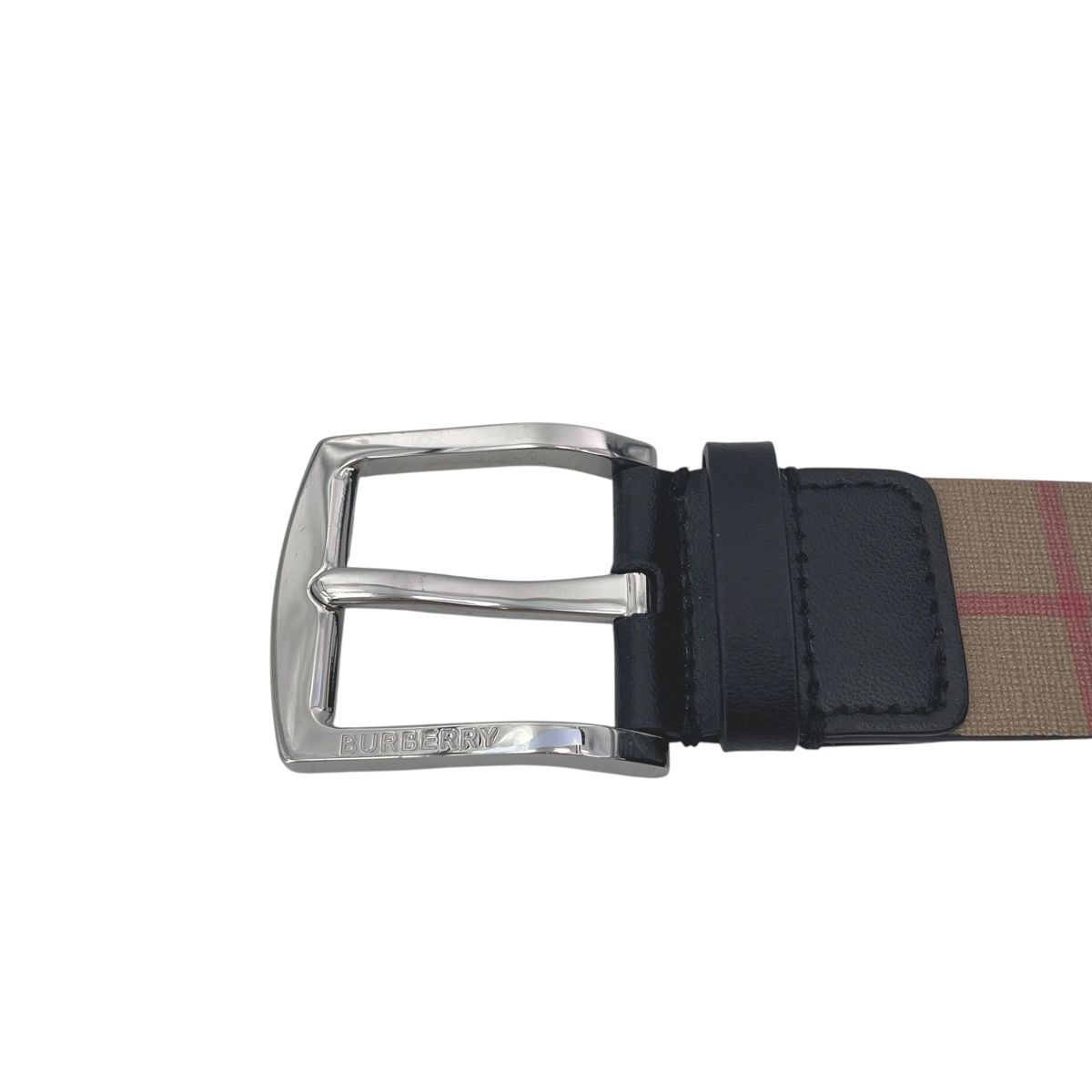 中古】 BURBERRY バーバリー ヴィンテージチェックベルト 8015611 32