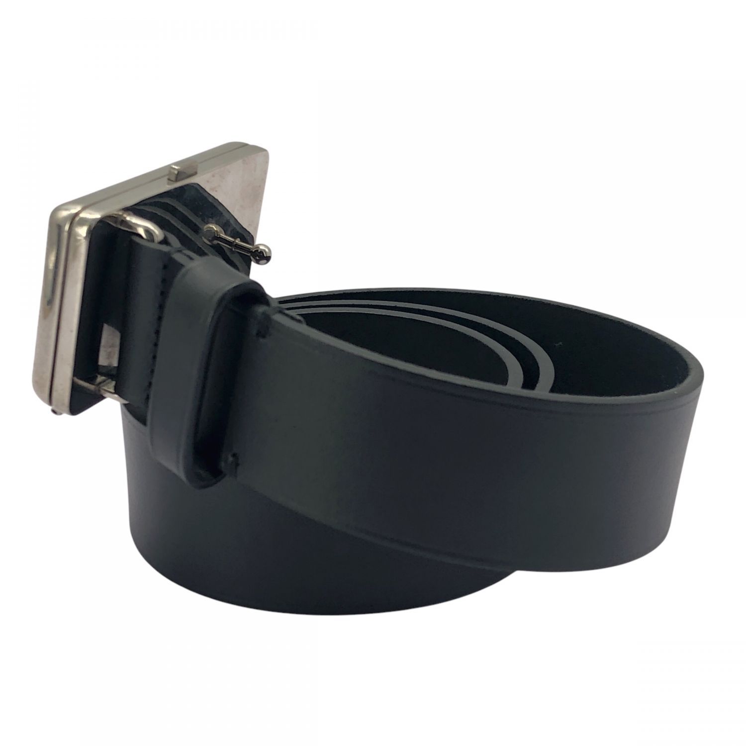 【中古】 BALENCIAGA バレンシアガ ポケットバックル 581417 ベルト 80 メンズ ブラック 黒 レザー 全長 約100cm 23003751MY 中古】 BALENCIAGA バレンシアガ ポケットバックル 581417 ベルト 80