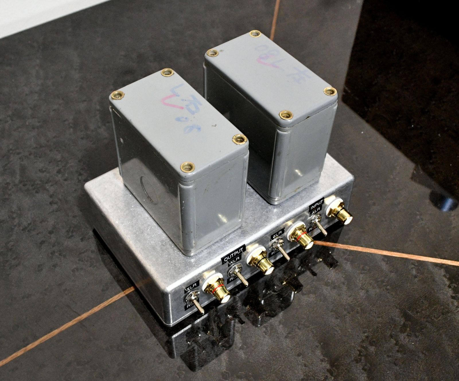 60年代 TAMURA No.21879 CDトランス RCA＜＞XLR 昇圧率1：1.5 動作