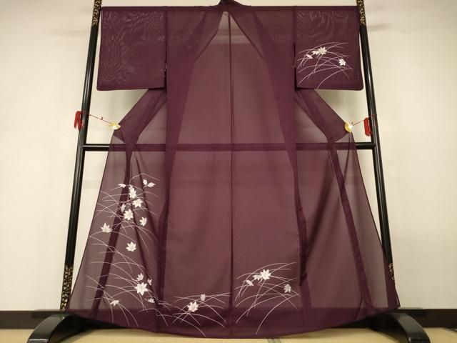 平和屋着物＊夏物　訪問着　絽　舞葉文　洗える着物　AABH3187jd 平和屋着物＊夏物 訪問着 絽 舞葉文 洗える着物 AABH3187jd - メルカリ