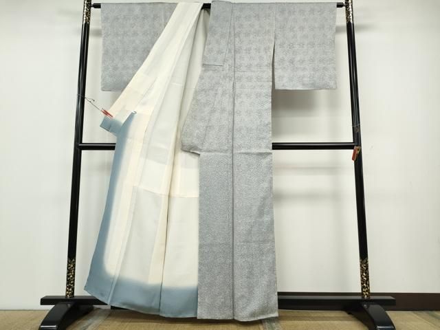 平和屋着物●名門　藤娘きぬたや・総絞り　杢目絞り　小紋　正絹　逸品　CABE6987ut 平和屋着物○名門 藤娘きぬたや・総絞り 杢目絞り 小紋 正絹 逸品