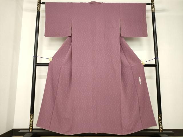 平和屋着物●世界的人形師　辻村寿三郎　ジュサブロー　小紋　幾何学文様　正絹　逸品　AABH3347ck 平和屋着物○世界的人形師 辻村寿三郎 ジュサブロー 小紋 幾何学文様