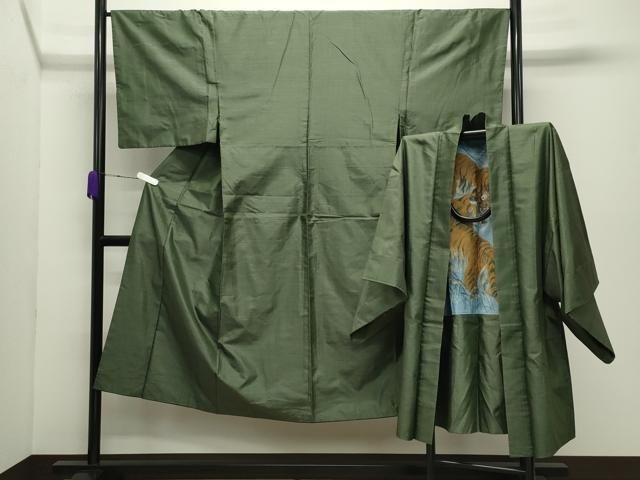 平和屋着物●男性　本場大島紬　アンサンブル　80亀甲　総詰め　正絹　逸品　CABD9081gh
