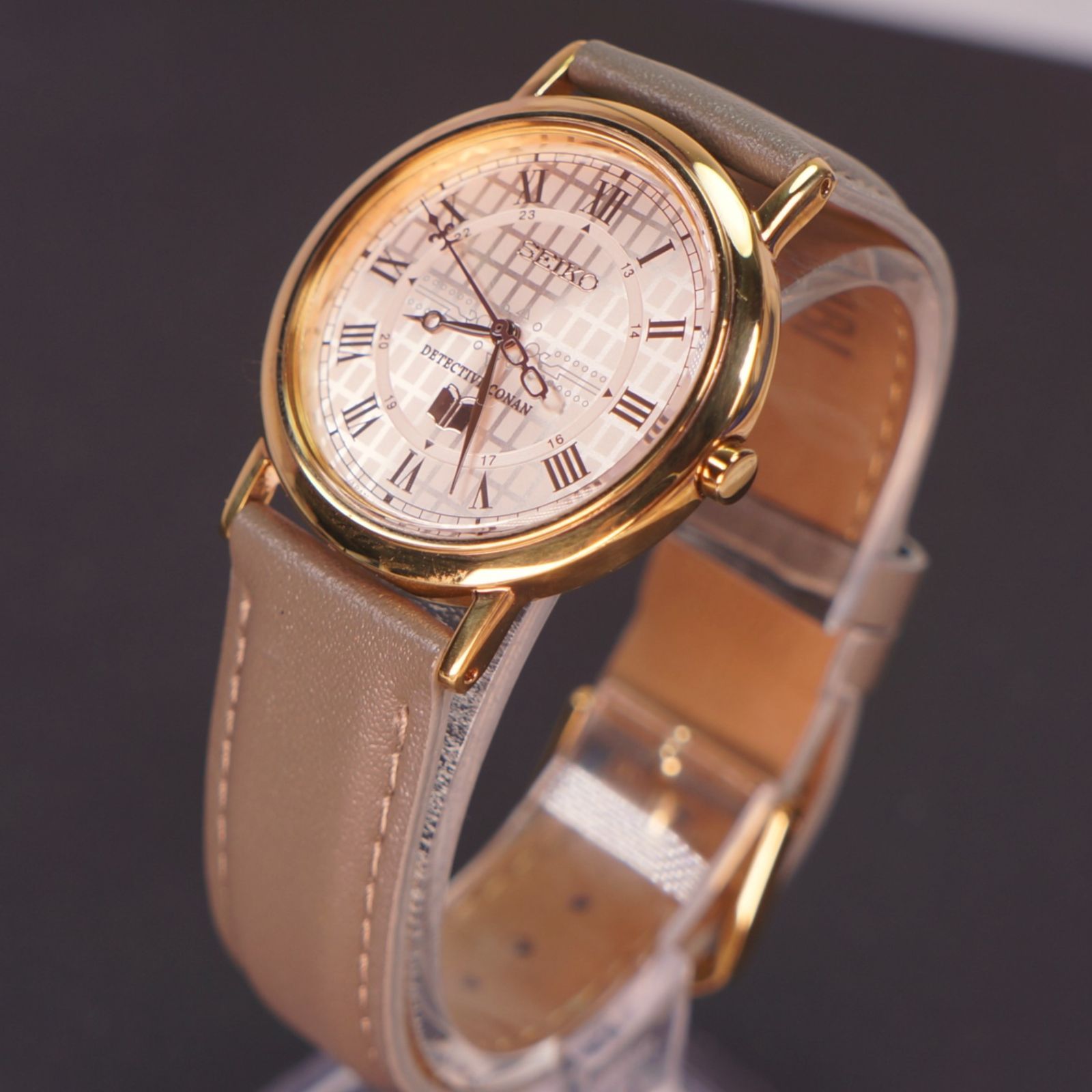 【稼働品】SEIKO　コナンコラボ　限定モデル　　電池交換済　新品ベルト SEIKO - 【稼働品】SEIKO コナンコラボ 限定モデル 電池交換済 新品