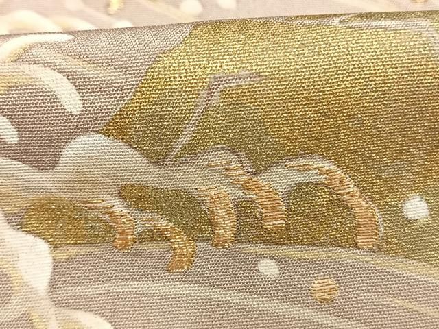平和屋着物●豪華色留袖　友禅　立波文　暈し染め　金糸　金彩　正絹　逸品　AABH0726fy 平和屋着物○豪華色留袖 友禅 立波文 暈し染め 金糸 金彩 正絹 逸品
