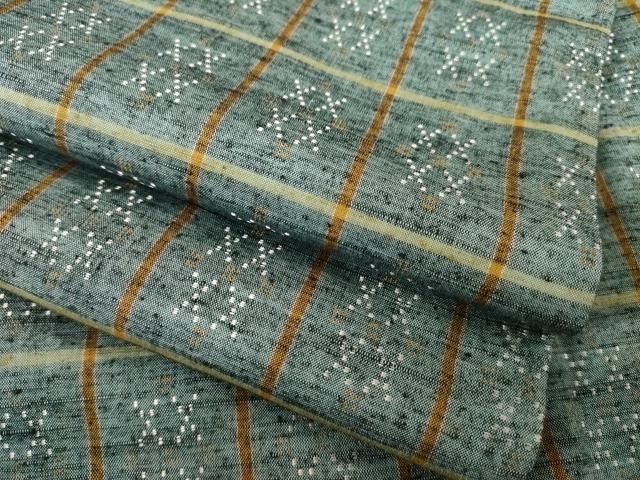 平和屋着物●花織　紬　格子　正絹　逸品　AABH4211ck 平和屋着物○花織 紬 格子 正絹 逸品 AABH4211ck - メルカリ