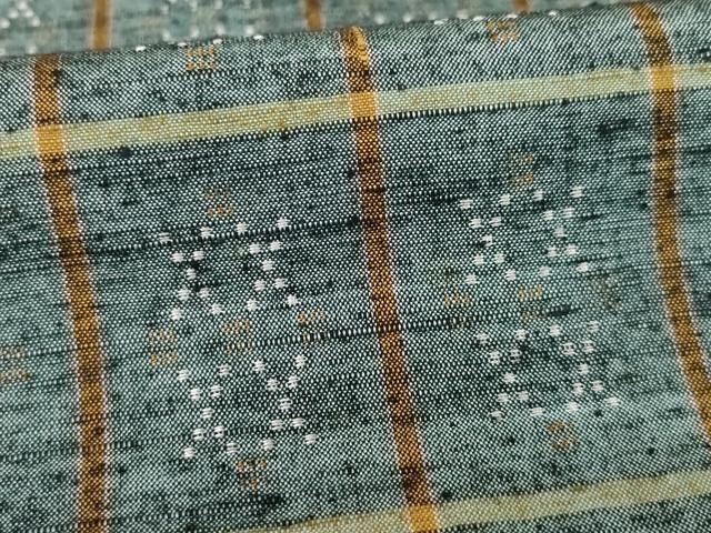 平和屋着物●花織　紬　格子　正絹　逸品　AABH4211ck 平和屋着物○花織 紬 格子 正絹 逸品 AABH4211ck - メルカリ