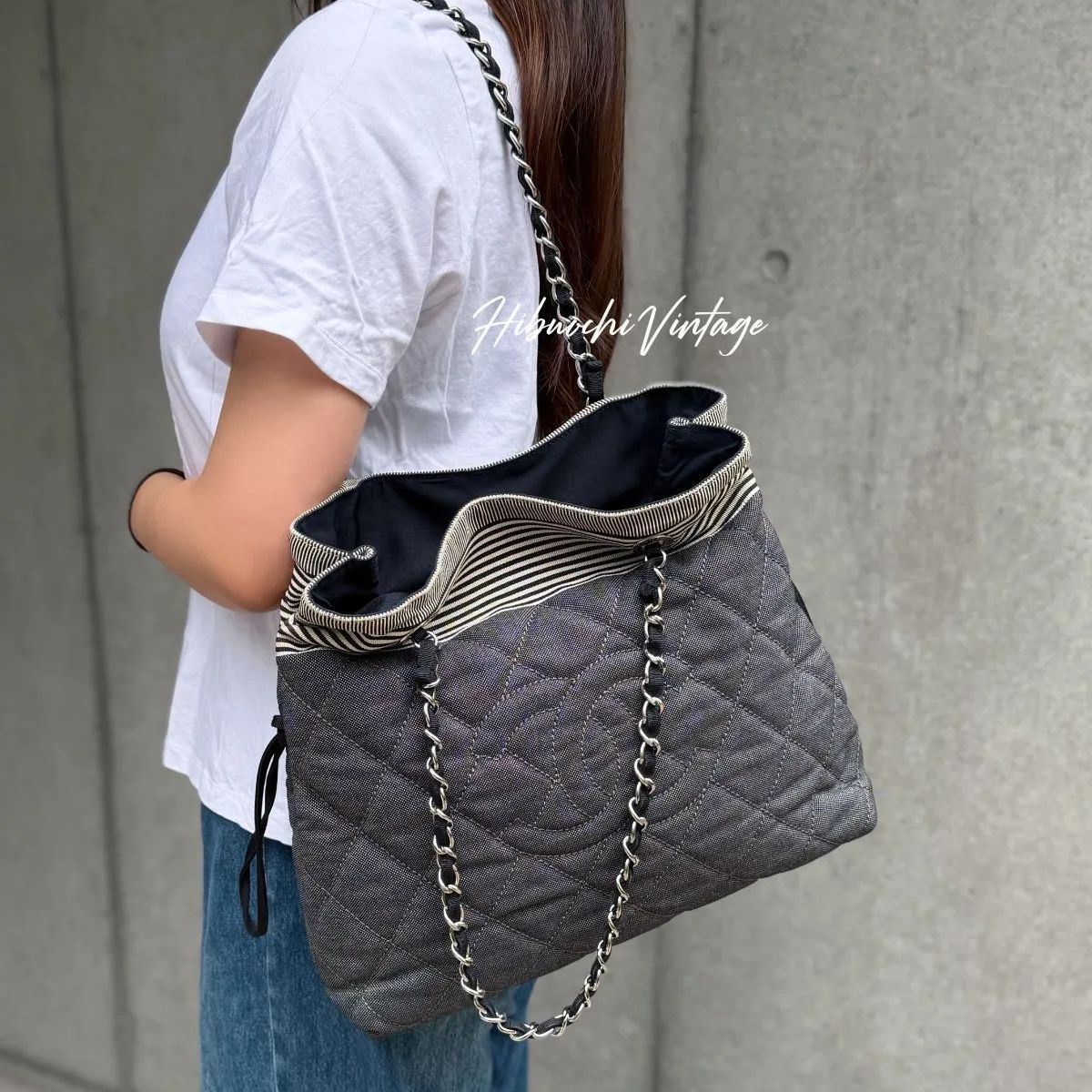 中古】CHANEL シャネル ココマーク チェーンショルダーバッグ ブラック 