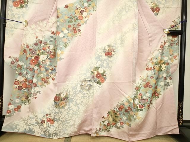 平和屋着物○豪華振袖 作家物 花丸文 暈し染め 金彩 正絹 逸品
