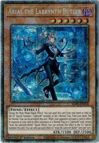 遊戯王 白銀の城の執事 アリアス 25th クオシク 白銀の城の執事