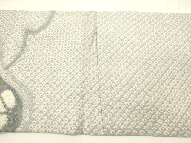 平和屋着物●名門　藤娘きぬたや・総絞り　創作　九寸名古屋帯　草花　正絹　逸品　DABE1043op 平和屋着物○名門 藤娘きぬたや・総絞り 創作 九寸名古屋帯 草花 正絹