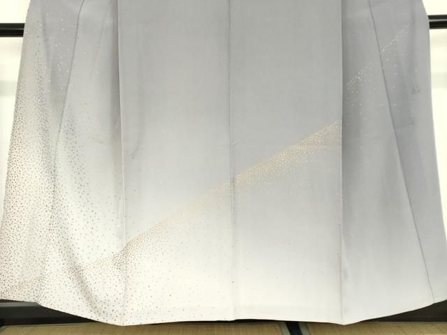 平和屋着物▽人間国宝 福田喜三郎 訪問着 単衣 箔散らし 暈し染め 金彩