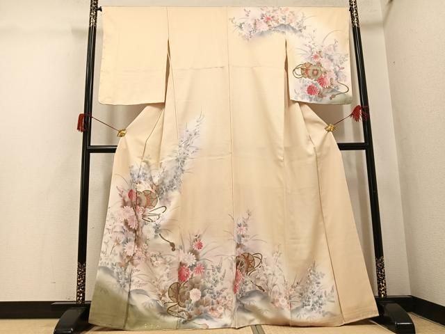 平和屋着物●訪問着　花鼓文　暈し染め　金彩　正絹　逸品　未使用　AABH6870ph 平和屋着物○訪問着 花鼓文 暈し染め 金彩 正絹 逸品 未使用