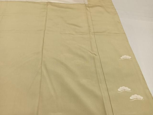 平和屋着物●訪問着　紬地　刺繍　松　金糸　正絹　逸品　AABH6878ph 平和屋着物○訪問着 紬地 刺繍 松 金糸 正絹 逸品 AABH6878ph - メルカリ