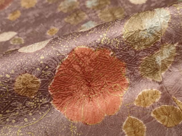 平和屋着物●訪問着　絞り　流水辻が花　金彩　正絹　逸品　DABD9308ud 平和屋着物○訪問着 絞り 流水辻が花 金彩 正絹 逸品 DABD9308ud